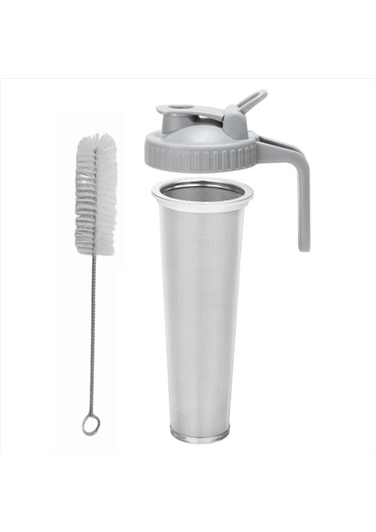 Soğuk Demleme Kahve Filtresi 64 Oz Genişliğinde Ağızlı Mason Kavanoz 304 Paslanmaz Çelik Süzgeç Için Pour Spout Kapağı (Yurt Dışından)