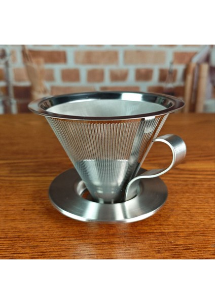 Paslanmaz Çelik Kahve Damlatıcısı Taban Kağıtsız Filtre Kahve Filtre Çayı Filtresi ile Kahve Filtresi (Yurt Dışından) modelleri