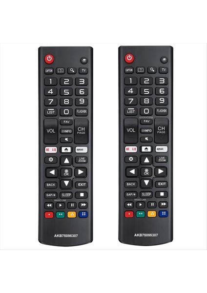 Uzaktan Kumanda AKB75095307 Tüm Lg Tv Evrensel OLED LCD LED Hdtv 3D 4K Akıllı Tv Kısayol Düğmeleri 2 Paket (Yurt Dışından)