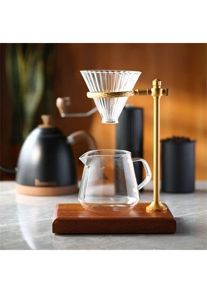Stand Kahve Istasyonunun Üzerine Dökün Kahve Damlası Üzerine Dökün Ayarlanabilir Kahve Filtresi Standı Tutucu Ahşap Taban (Yurt Dışından) fiyatları