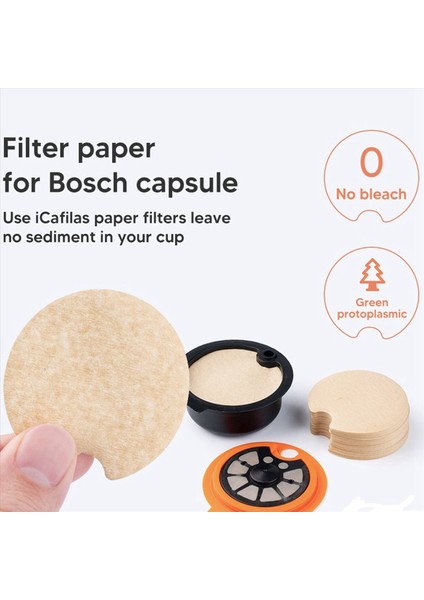 Bosch Yeniden Kullanılabilir Tassimo Kahve Kapsülü Için 300X Tek Kullanımlanabilir Kağıt Filtresi Bloktan Koruyun Temizlik Için Kapsül Keep (Yurt Dışından) fırsatları