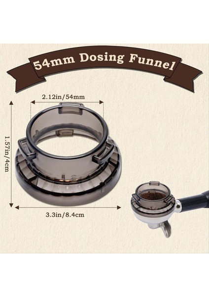 54MM Dozlama Hunisi Breville Serisi Barista Portafilter Hunisi Için Hafif Espresso Hunisi (Yurt Dışından) indirimleri