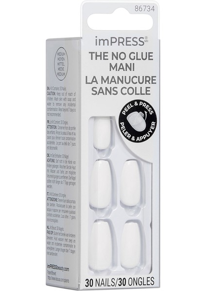 Color Kendinden Yapışkanlı Takma Tırnak Uzun Beyaz indirimleri