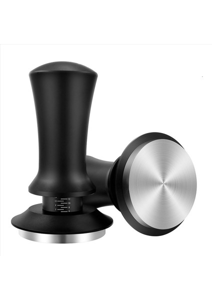 2x Kahve Kurcalaması Ölçekli Ayarlanabilir Derinlik 30LB Espresso Springs Kalibre Edilmiş Tamping Paslanmaz Çelik Düz Base 58MM (Yurt Dışından) modelleri