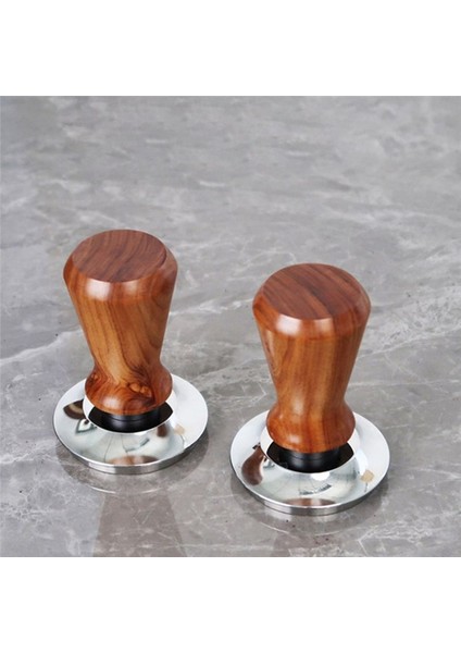 53MM Kahve Kurcalama Ahşap Tutamak Barista Espresso Üreticisi Öğütücü El Yapımı Kahve Tozu Çekiç Kurcalama Dalgalanma Tabanı (Yurt Dışından) modelleri