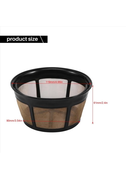 4x Yeniden Kullanılabilir Kahve Filtresi Sepet Kahve Filtreleri 8-12 Sub Supaclaman Kahve Filtresi Paslanmaz Çelik Dolu (Yurt Dışından) fırsatları