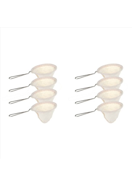 8pcs Flannel Bez Kahve Filtre Süzgeçleri Ev Kullanımı Için Tutuklu El Yapımı Kahve Aksesuarları ile Yeniden Kullanılabilir Kahve Damatı (Yurt Dışından)