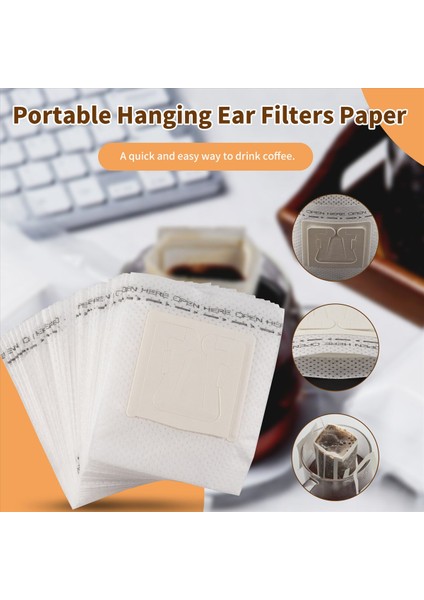 30 x Damla Kahve Filtreleri Çanta Asılı Kulak Kağıdı Kahve ve Çay Seti Filtreleri Asılı Kahve Boş Çanta (Yurt Dışından) indirimleri