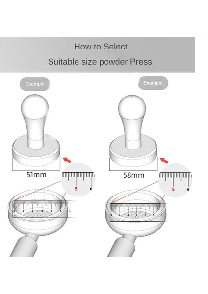 53MM Powder Hammer Kahve Distribütörü ve Espresso Tavan Cafe Için Profesyonel Kahve Leveer Aksesuarları Ev (Yurt Dışından) fiyatları