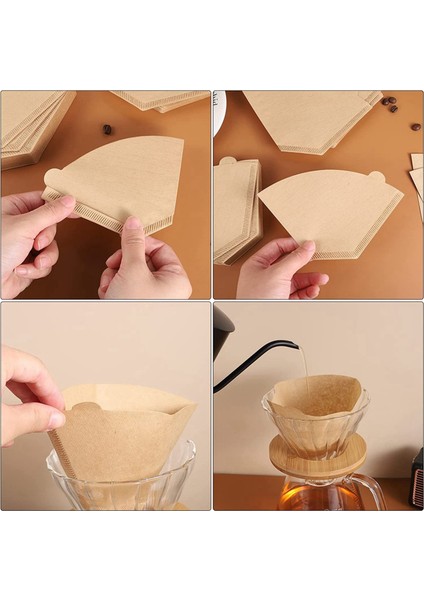 400 Pcs Kahve Filtresi Doğal Ağartılmamış Kahve Filtreleri Koni Kağıt Tek Kullanımlık Kahve Filtreleri Dökmek ve Damlamak Için (Yurt Dışından) indirimleri