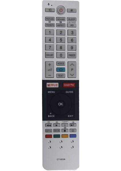 Netflix Google Play Anahtar 49U7750 55U775075U7750 ile Toshiba Tv Için Değiştirme Uzaktan Kumanda CT-8536 (Yurt Dışından)