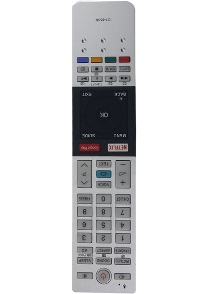 Netflix Google Play Anahtar 49U7750 55U775075U7750 ile Toshiba Tv Için Değiştirme Uzaktan Kumanda CT-8536 (Yurt Dışından) modelleri