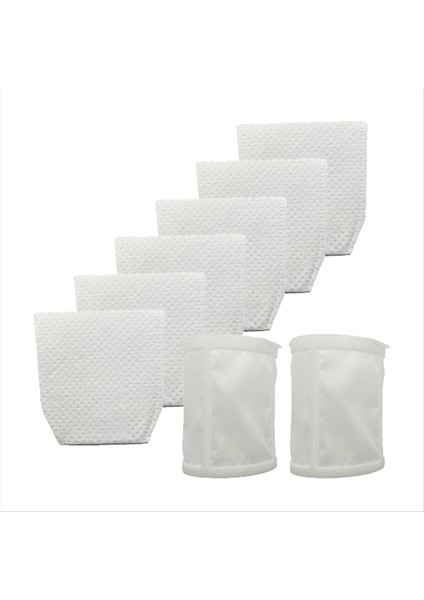 6+2 Pack Makita T-03193 443060-3 XLC02ZB XLC02ZW XLC02RB1W XLC02R1B LC01Z CL180W Koleksiyoncu Filtreleri (Yurt Dışından)