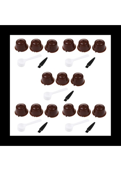 25PCS Yeniden Kullanılabilir Kahve Kapsülleri Kaşık Fırçası Dolce Gusto Brewers Kahve Renk (Yurt Dışından) fiyatları