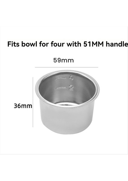 51MM Portafilter Delonghi Için 3 Kulak EC680/685 Kahve Makinesi Dört Kişi Için 51MM Toz Kase Içerir (Yurt Dışından) indirimleri