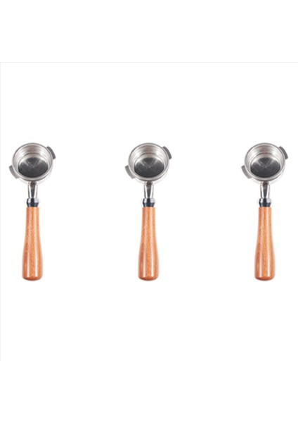 3 Adet 58MM Paslanmaz Çelik Kahve Makinesi Nuova Kahve Makinesi Profesyonel Aksesuar Için Dipsiz Portafilter (Yurt Dışından)