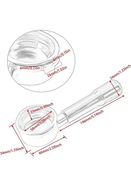 Breville 58MM BES900/920/980 Filtre Kahve Dipsiz Portafilter Paslanmaz Çelik Yedek Filtre Sepet Araçları (Yurt Dışından) modelleri