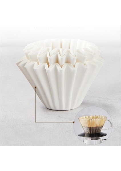 200 Adet Kahve Filtresi Kağıt Damla Filtre Kağıt Kek Kek Filtresi Fincan Yağ Geçirmez Cupcake Liner Pişirme Fincanı (Büyük) (Yurt Dışından) fiyatları