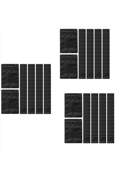 150PCS Matt Alüminyum Folyo Kahve Vanası Fermuar Kapatma Çantası Dikey Alüminyum Folyo Kahve Çekirdeği Tek Yönlü Egzoz Valf Torbası (Yurt Dışından)