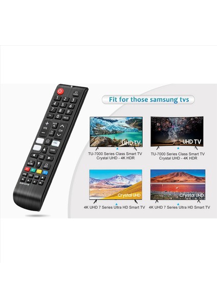 5x BN59-01315B Samsung Akıllı Tv UE43RU7105 UE50RU7179 Için Uzaktan Kumanda Değiştirme Netflix Prime Video (Yurt Dışından) fırsatları
