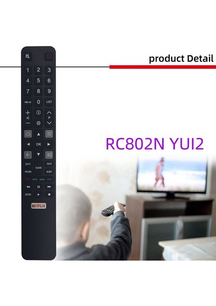 Tcl Tv 32S6000S Için RC802N Yuı2 Uzaktan Kumanda 40S6000FS 55UC6406 65UC6596 55US6106 43US6016 55X9006 U65X9006 (Yurt Dışından) fırsatları