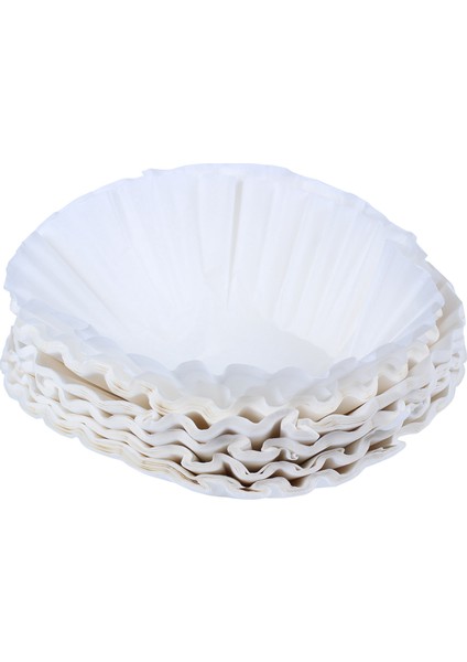 500PCS 25CM Sayfa Amerikan Ticari Kahve Filtre Kağıt Sepet Kahve Filtreleri Kahve Eşyası Kahve Filtreleri (Beyaz) (Yurt Dışından)