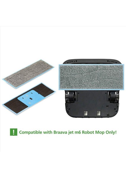 2x Braava Jet M6 Is Is Islak Pedler I-Robot Braava Jet M Serisi M6 (6110) (6012) (6112) Nihai Robot Paspası (Yurt Dışından) indirimleri