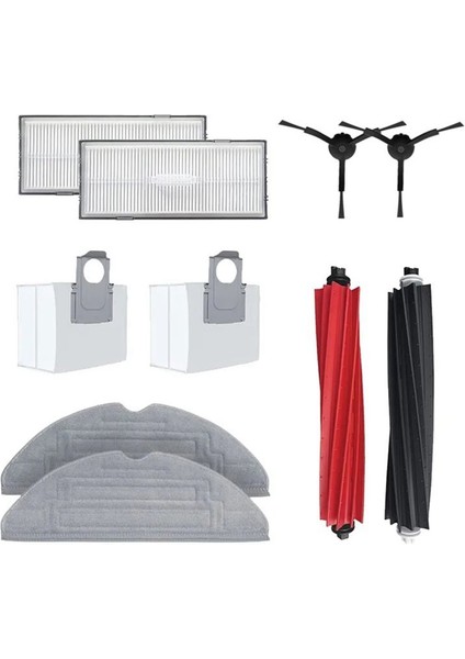 Roborock S8 / S8+ / S8 Pro S8 Pro S8 Pro Ultra Yedek Parçalar Vakum Süpürge Silindir Fırçası Hepa Filtre Mop Kumaş (Yurt Dışından)