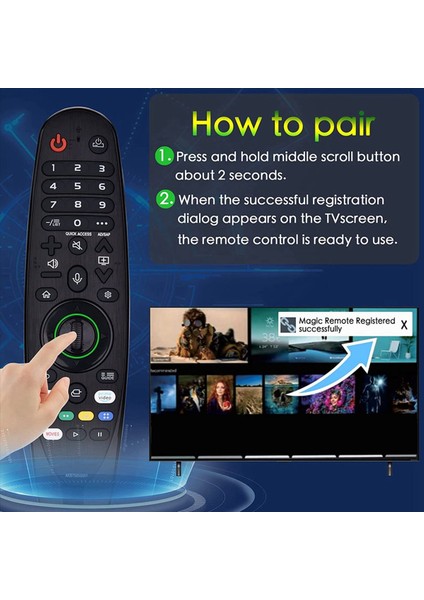 Lg Akıllı Tv Için 2x Voice Magic Remote AKB75855501 Için Tech Remote Lg LED LED LCD 4K UHD Tv (Yurt Dışından) indirimleri