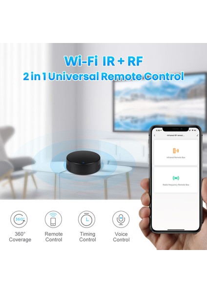 Tuya Smart Rf Ir Uzaktan Kumanda Wifi Akıllı Ev Kızılötesi Denetleyici Klima Tv Desteği Alexa Google Home (Yurt Dışından) modelleri