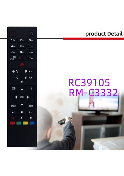 RC39105 RM-C3332 Bush Hitachi Smart Tv Için Uzaktan Kumanda 22HB21J06U 24HE1000 32HE1000 32HE1500 32HE3000 (Yurt Dışından) modelleri