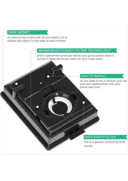 Gökkuşağı E2 Hepa Tarzı Için Yedek Hepa Filtreleri R12179 ve R12647B Bölüm Için E2 Serisine Uyuyor Yıkanabilir Yeniden Kullanılabilir (Yurt Dışından) fiyatları