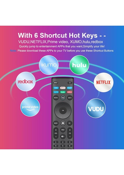 2pcs Vizio Için Universal Remote Tüm LED LCD Hd 4K UHD Hdr Smartcast 3D Akıllı Tvs Değiştirme Vizio Smart Tv Için Uzaktan (Yurt Dışından) fiyatları