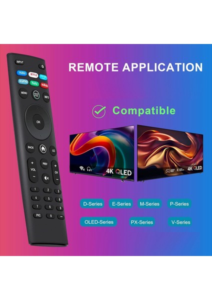 2pcs Vizio Için Universal Remote Tüm LED LCD Hd 4K UHD Hdr Smartcast 3D Akıllı Tvs Değiştirme Vizio Smart Tv Için Uzaktan (Yurt Dışından) indirimleri