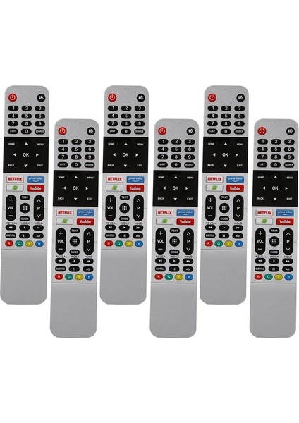 Skyworth Android Tv Için 6x 539C-268920-W010 Akıllı Tv Için TB5000 UB5100 UB5500 Uzaktan Kumanda (Yurt Dışından)
