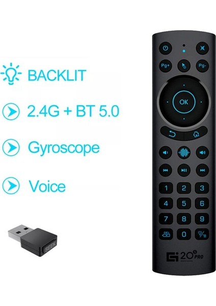 G20S Pro Bt5 0 2 4g Kablosuz Akıllı Sesli Hava Fare Gyroscope Ir Android Tv Kutusu Için Tack Lide Litt (Yurt Dışından)