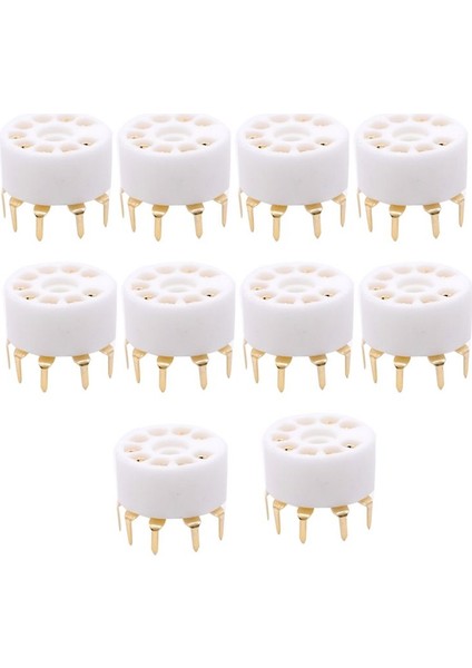 10PCS Seramik 9pin B9A Pcb Montaj Tüp Soketi 12AX7 12AT7 12AU7 6dj8 ECC82 5670 6922 Hıfı Ses Vıntage Amp Altın (Yurt Dışından) fırsatları