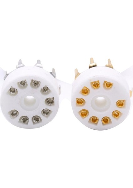 10PCS Seramik 9pin B9A Pcb Montaj Tüp Soketi 12AX7 12AT7 12AU7 6dj8 ECC82 5670 6922 Hıfı Ses Vıntage Amp Altın (Yurt Dışından) indirimleri