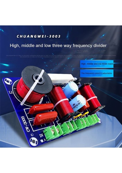 3 Yol Frekans Bölücü Hi-Fi Crossover Audiophile Ev Sineması Yüksek Orta ve Düşük Hoparlörler Retrofit Crossov Crossover (Yurt Dışından) modelleri
