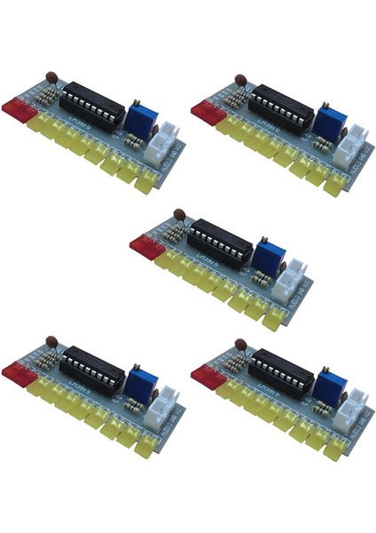 5x LM3915 Ses Seviyesi Göstergesi Dıy Kiti 10 LED Ses Ses Sesi Analizör Seviye Gösterge Kiti Seçmen (Yurt Dışından)