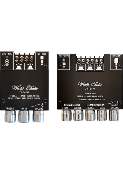 2pcs ZK-502MT Bluetooth 5 0 Subwoofer Amplifikatör Kartı ZK-MT21 2 1 Kanal Bluetooth 5 0 Subwoofer Amplifikatör Kartı (Yurt Dışından)