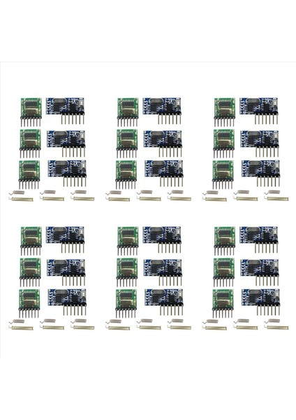 Kablosuz RX480E-4WQB 433MHZ Rf Modül Verici ve Alıcı 6 Set 4 Kanal Çıktı Bağlantı Kiti Uzaktan Kumanda (Yurt Dışından)