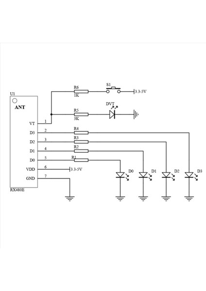 Kablosuz RX480E-4WQB 433MHZ Rf Modül Verici ve Alıcı 6 Set 4 Kanal Çıktı Bağlantı Kiti Uzaktan Kumanda (Yurt Dışından) fiyatları
