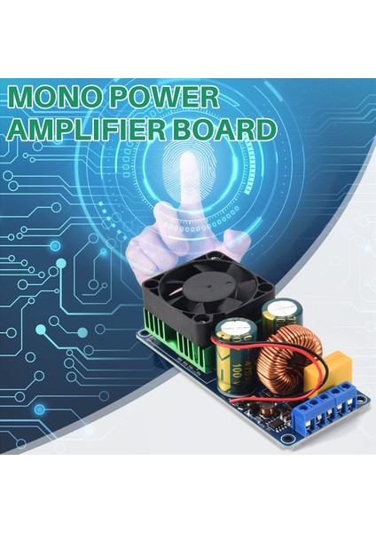 IRS2092S Yüksek Güç Sınıfı D Hıfı Mono Dijital Güç Amplifikatör Kartı 500W 58-70V (Yurt Dışından) fırsatları