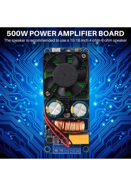 IRS2092S Yüksek Güç Sınıfı D Hıfı Mono Dijital Güç Amplifikatör Kartı 500W 58-70V (Yurt Dışından) indirimleri