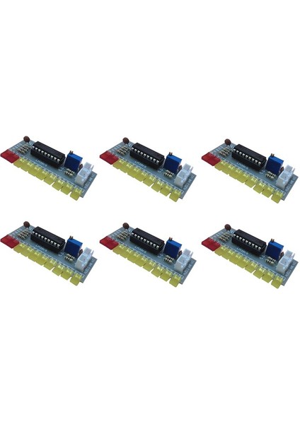 6x LM3915 Ses Seviyesi Göstergesi Dıy Kiti 10 LED Ses Ses Sesi Analizör Seviye Gösterge Kiti Seçmen (Yurt Dışından)