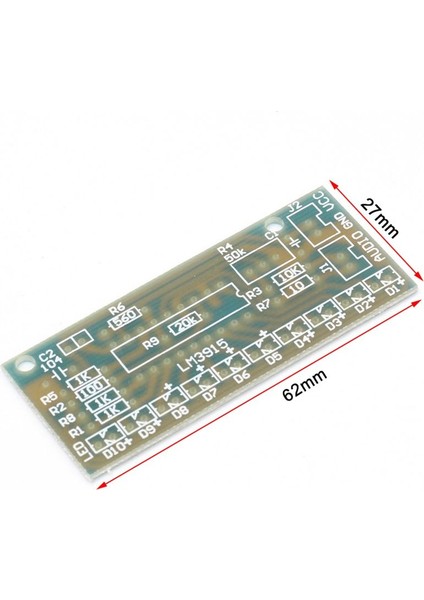 6x LM3915 Ses Seviyesi Göstergesi Dıy Kiti 10 LED Ses Ses Sesi Analizör Seviye Gösterge Kiti Seçmen (Yurt Dışından) fırsatları