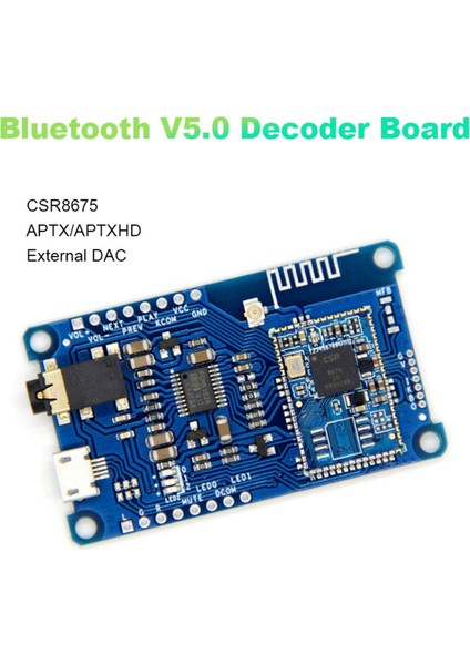 CSR8675 Bluetooth V5 0 Decoder Tahtası PCM5102A Düşük Güç Tüketimi Desteği Aptx/aptx-Ll/aptx-Hd (Yurt Dışından) fiyatları
