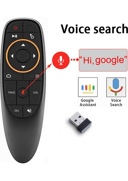 2x G10S Hava Fare Sesli Uzaktan Kumanda 2 4g USB Alıcı Android Tv Kutusu Pc Gyro Algılama Mini Kablosuz Akıllı Uzaktan (Yurt Dışından) fırsatları