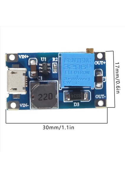 10PCS 2A Dc-Dc MT3608 Micro-Usb ile Adım Up Boost Modül Step Up Boost Dönüştürücü Güç Kaynağı Voltaj Regülatörü (Yurt Dışından) fiyatları